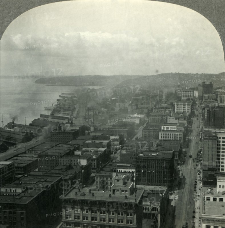 'Seattle and Puget Soungd from the Smith Building, Washington', c1930s. Creator: Unknown.