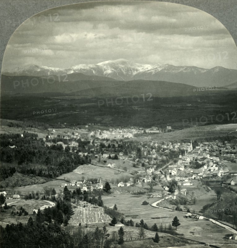 'Across the Valley to the White Mountains - Mt. Washington in Distance, New Hampshire', c1930s. Creator: Unknown.