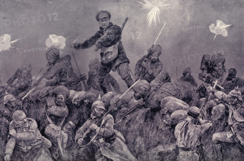 'Magnificent Charge of Indian Troops Against the German Trenches', 1916. Creator: Unknown.