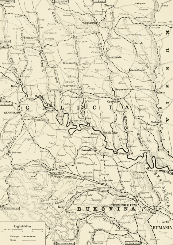'Area of the Russian Victories on the Strypa', 1916. Creator: Unknown.