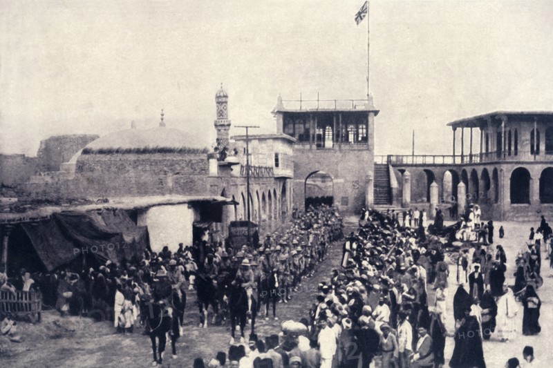 'The Union Jack Flying Over Bagdad', 1917. Creator: Unknown.