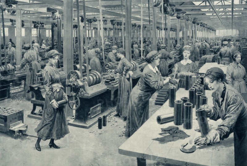 'Women at Work that Men might Fight', 1916. Creator: Unknown.