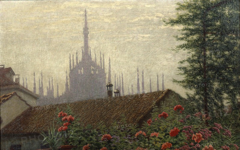The Towers of the Duomo, 1900-1901. Creator: Morbelli, Angelo (1853-1919).