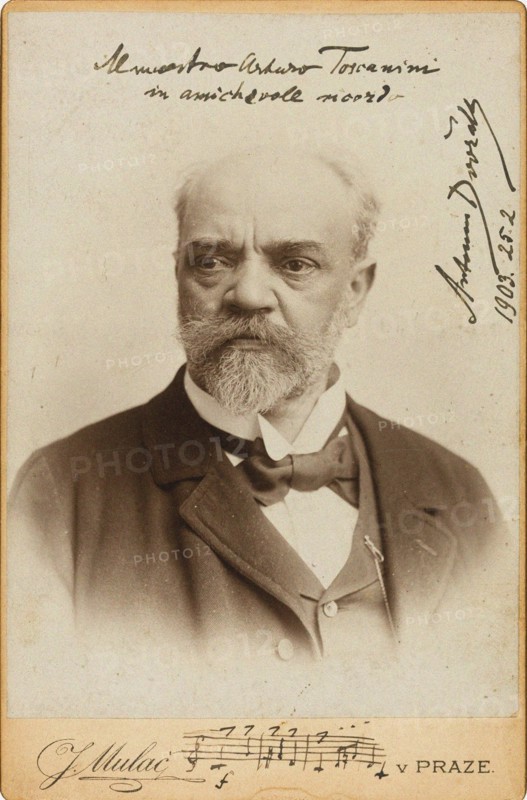 Portrait of the Composer Antonin Dvorak (1841-1904) , c. 1900. Creator: Photo studio J. Mulac, Prague  .