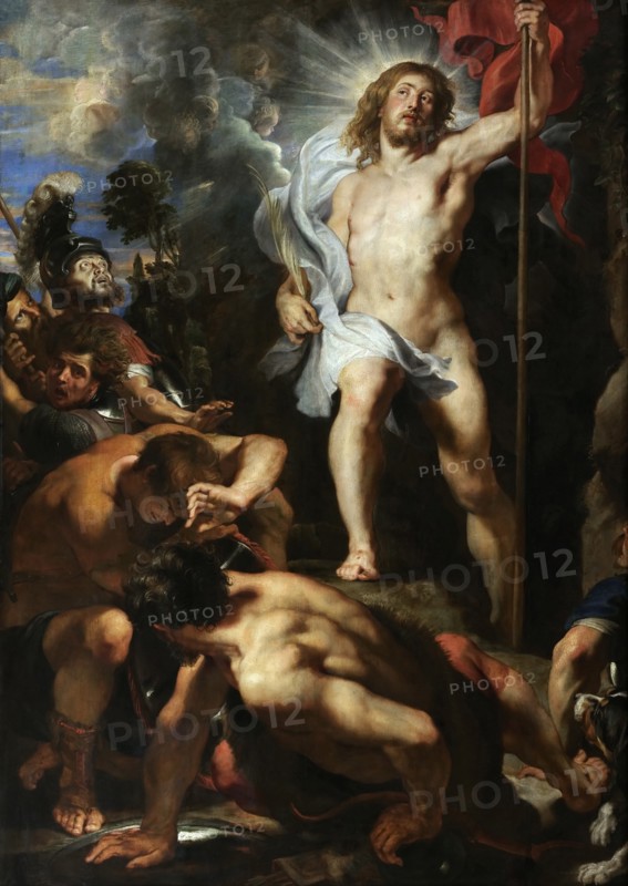 The Resurrection of Christ (central panel) , 1611-1612. Creator: Rubens, Pieter Paul (1577-1640).