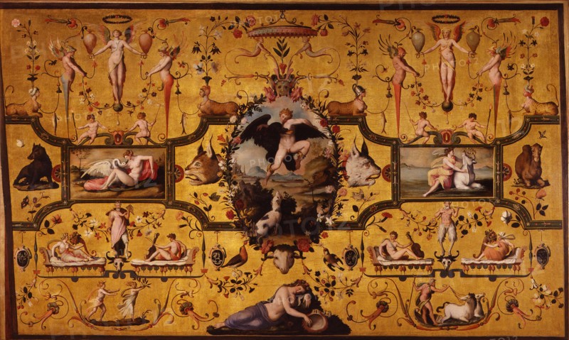 Spalliera with the Loves of Jupiter, 1572. Creator: Allori, Alessandro (1535-1607).