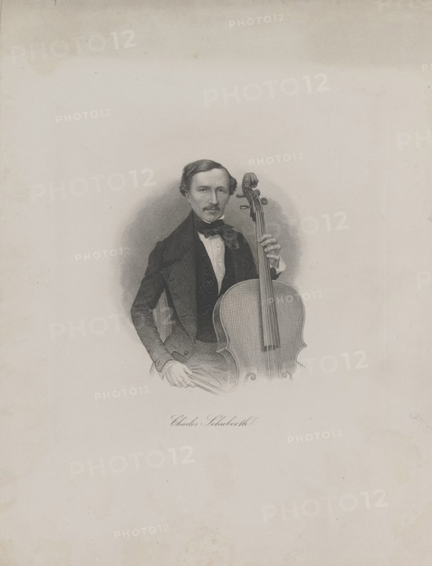 Portrait of Carl Eduard Schuberth (1811-1863), c. 1850. Creator: Anonymous.
