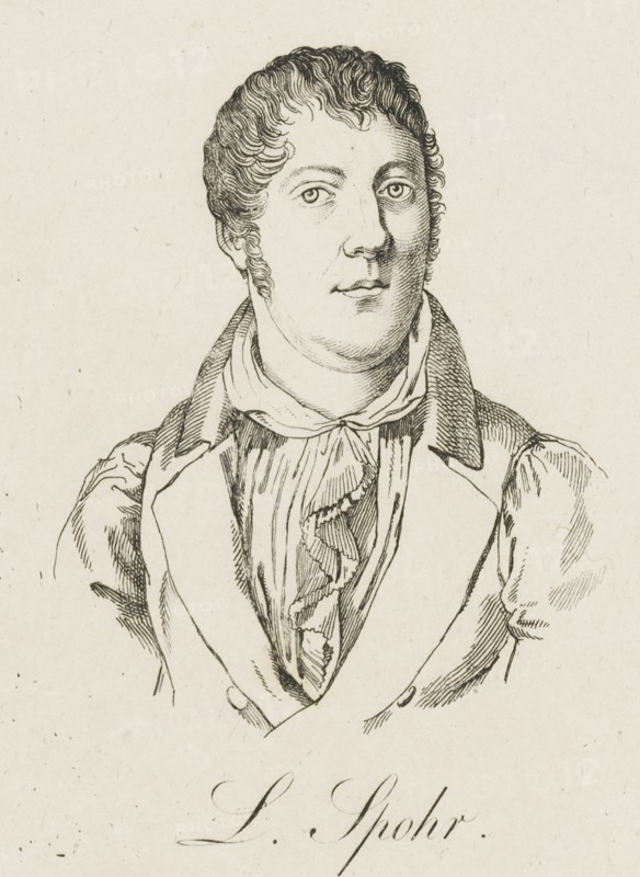 Portrait of Louis Spohr (1784-1859), c. 1830. Creator: Anonymous.