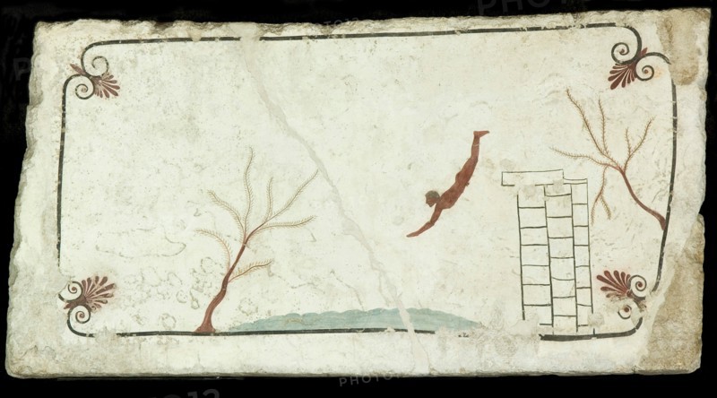 The Diver. Tomb of the Diver (Tomba del Tuffatore), ca 470 BC. Creator: Classical Antiquities.