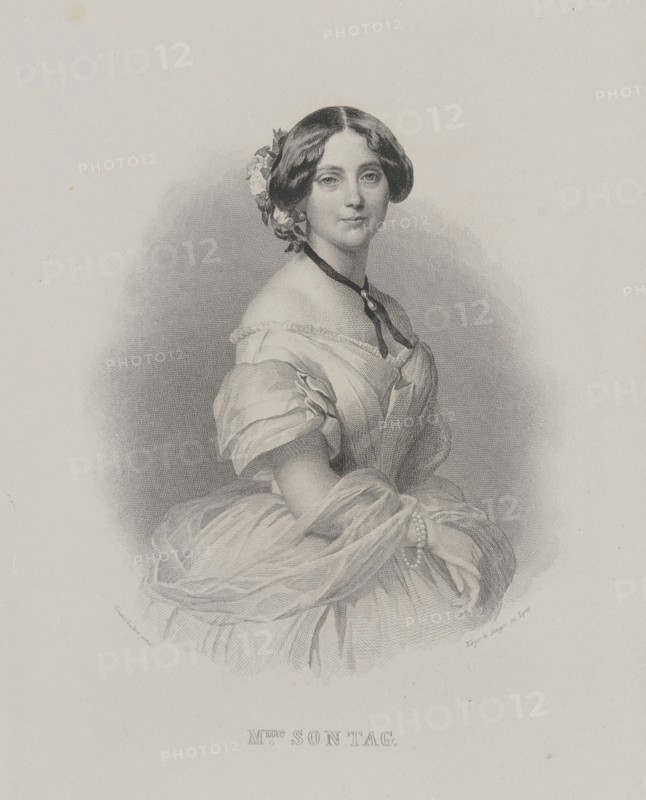 Portrait of the opera singer Henriette Sontag (1806-1854), c. 1850. Creator: Winterhalter, Franz Xavier (1805-1873).
