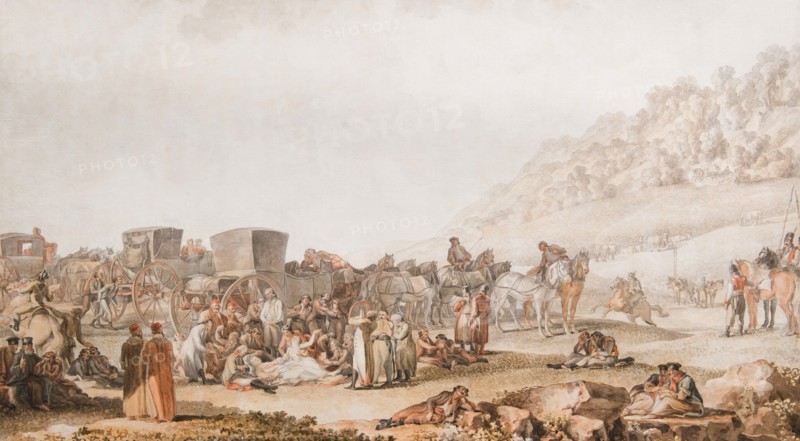 The Death of Prince Grigori Potyomkin in the Bessarabian steppe, 1791. Creator: Ivanov, Mikhail Matveevich (1748-1823).