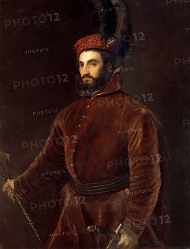 Portrait of Ippolito de' Medici (1511-1535), ca 1533-1534. Creator: Titian (1488-1576).
