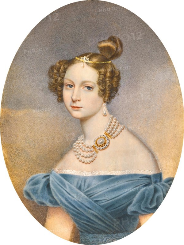 Princess Friederike Charlotte Marie of Württemberg, Grand Duchess Elena Pavlovna of Russia. Creator: Winberg, Ivan Andreyevich (?-1851).