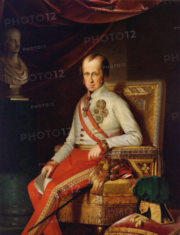 Portrait of Emperor Ferdinand I of Austria (1793-1875), c. 1840. Creator: Anonymous.