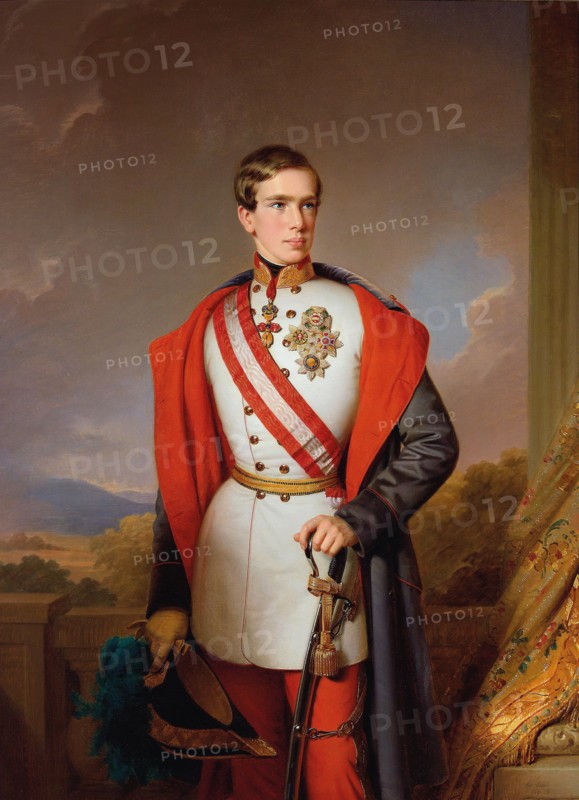 Portrait of Emperor Franz Joseph I of Austria, 1849. Creator: Einsle, Anton (1801-1871).