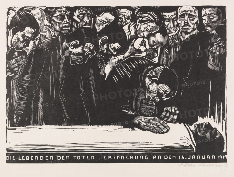 Commemorative sheet for Karl Liebknecht, 1920. Creator: Kollwitz, Käthe (1867-1945).
