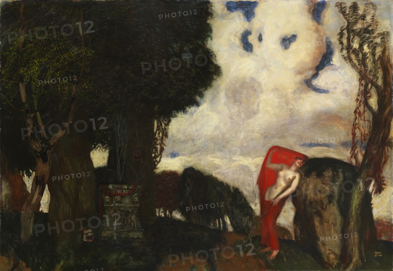 Iphigenia in Tauris, c. 1890. Creator: Stuck, Franz, Ritter von (1863-1928).