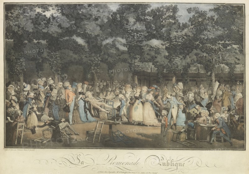 La promenade publique, 1792. Creator: Debucourt, Philibert-Louis (1755-1832).