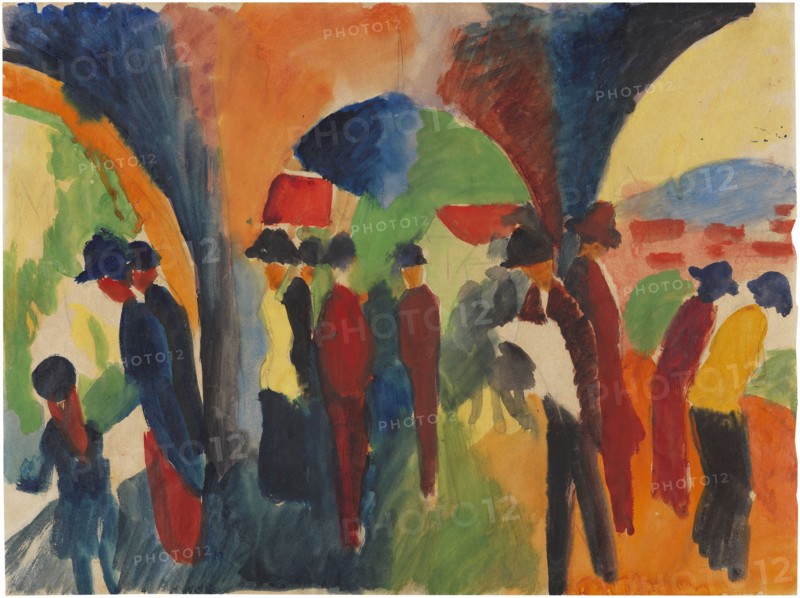 Under Thun Arcades, 1913. Creator: Macke, August (1887-1914).