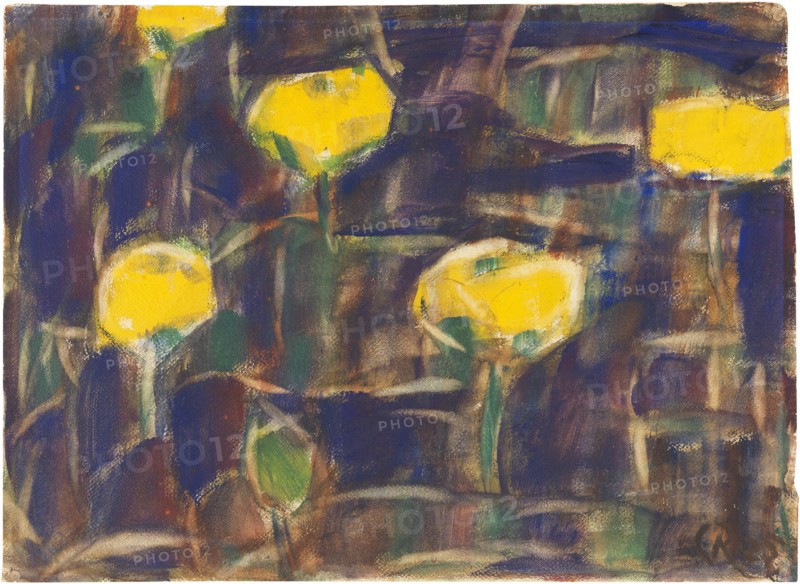 Water Lilies, 1925. Creator: Rohlfs, Christian (1849-1938).