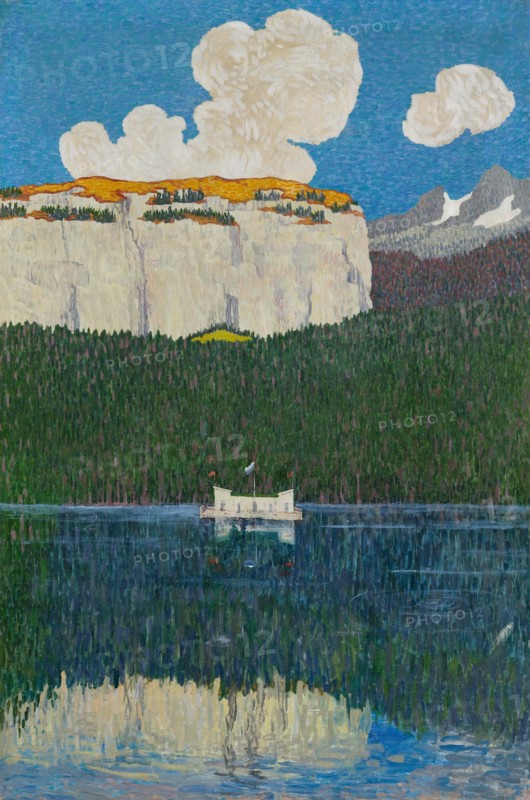 Panorama of Flims. Triptych, right panel, 1904. Creator: Giacometti, Giovanni (1868-1933).