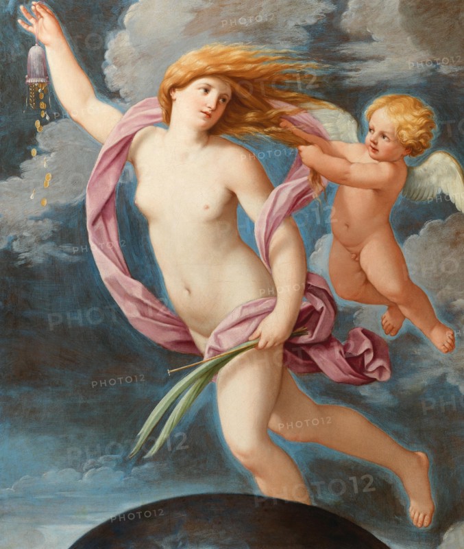 Fortuna with a purse, ca 1636. Creator: Reni, Guido (1575-1642).