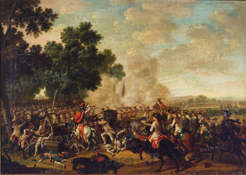 Battle Scene from the Seven Years' War, Second Half of the 18th cen.. Creator: Anonymous.