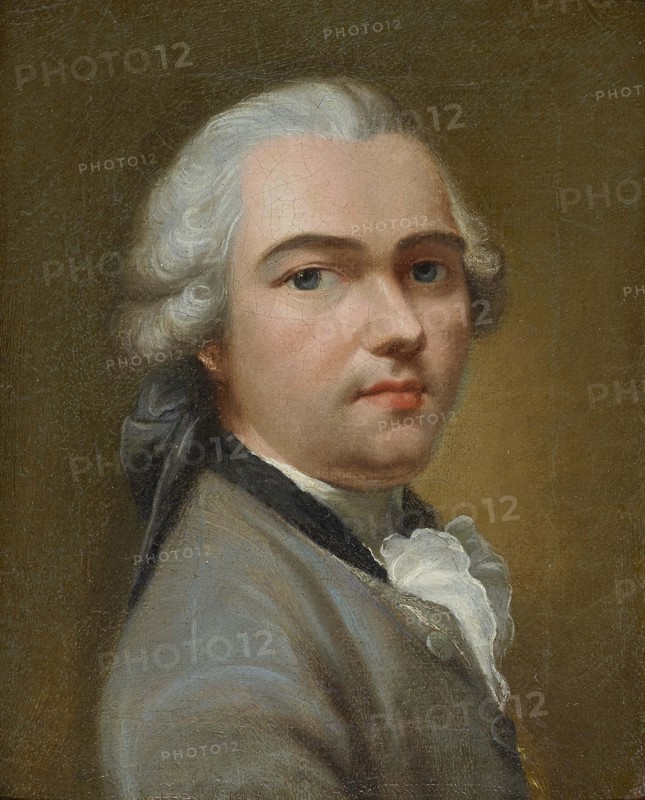 Self-Portrait, Mid of the 18th cen.. Creator: Tischbein, Johann Heinrich, the Elder (1722-1789).
