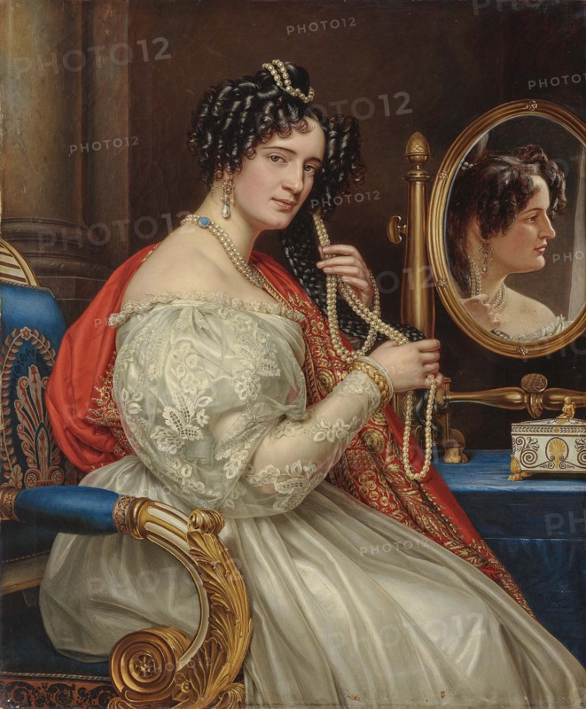 Portrait of Countess Sofia Kisseleff (1801-1875), née Potocka, 1834. Creator: Stieler, Joseph Karl (1781-1858).