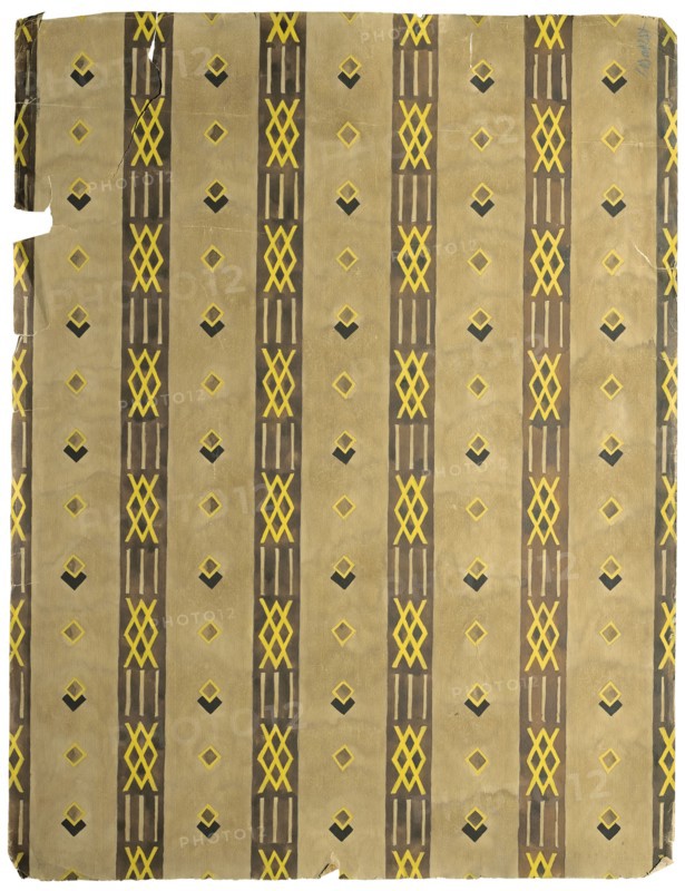 Textile design, Early 20th cen.. Creator: Bakst, Léon (1866-1924).