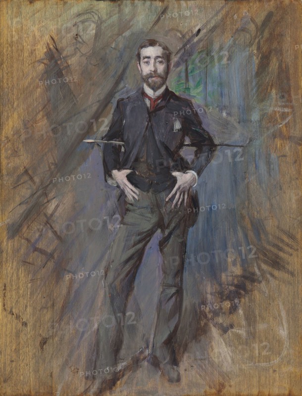 Portrait of John Singer Sargent , 1890. Creator: Boldini, Giovanni (1842-1931).