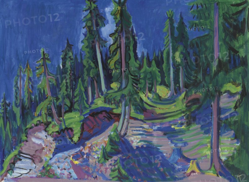 Mountain forest study, 1936. Creator: Kirchner, Ernst Ludwig (1880-1938).