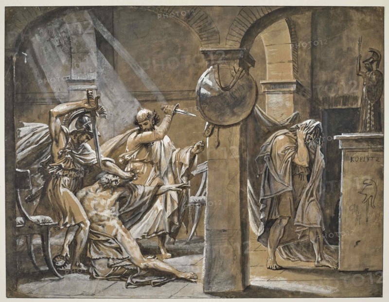 The Death of Timophanes, 1842. Creator: Gros, Antoine Jean, Baron (1771-1835).
