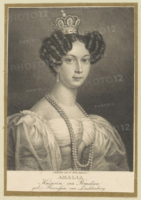 Amélie of Leuchtenberg (1812-1873), Empress of Brazil, 1830. Creator: Fleischmann, Friedrich (1791-1834).