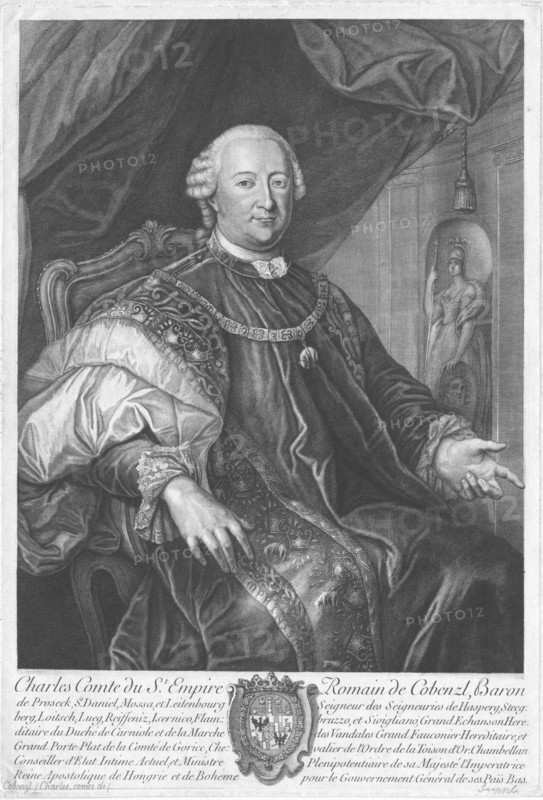 Portrait of Johann Karl Philipp Graf von Cobenzl (1712-1770). Creator: Anonymous.