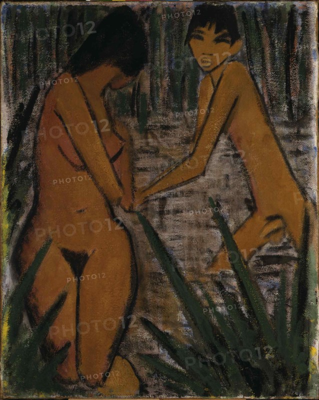Bathers, c. 1920. Creator: Mueller, Otto (1874-1930).