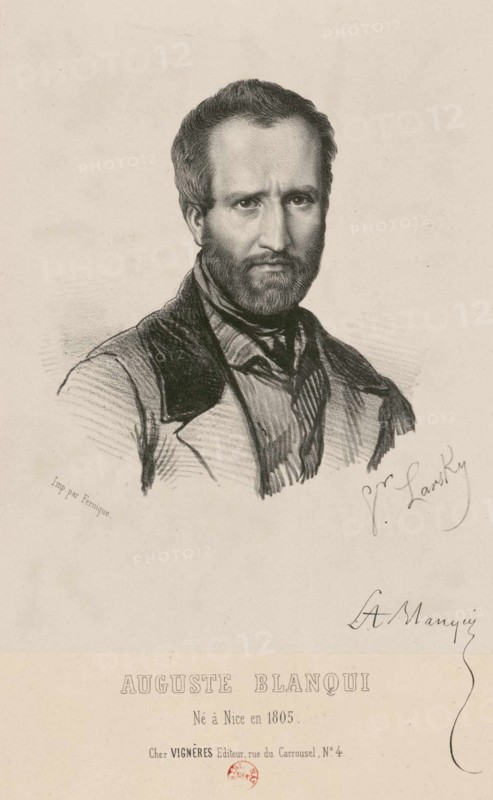 Portrait of Louis-Auguste Blanqui (1805-1881), 1849. Creator: Larsky, Victor (active Mid of 19th cen.).