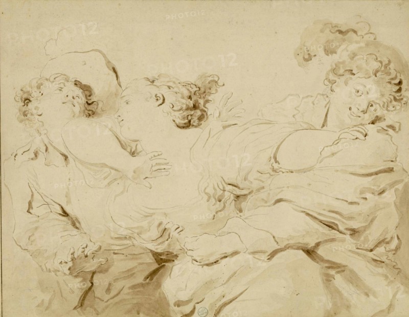 La Gifle , 1785. Creator: Fragonard, Jean Honoré (1732-1806).