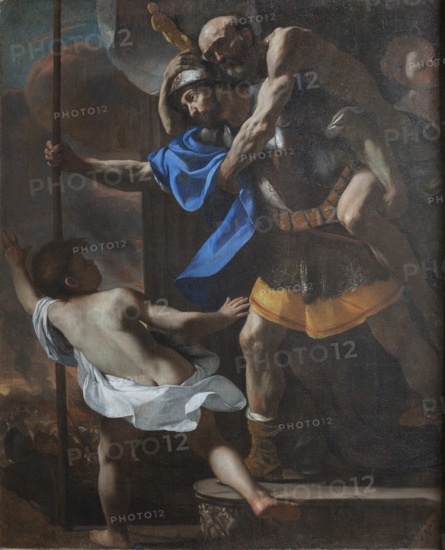 Escape from Troy, 1635-1640. Creator: Preti, Mattia (1613-1699).
