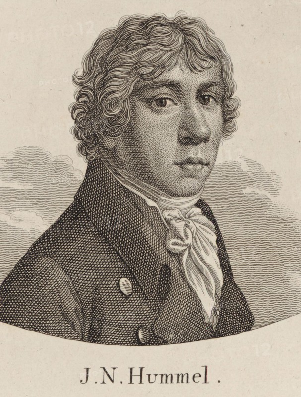 Portrait of Johann Nepomuk Hummel (1778-1837). Creator: Anonymous.