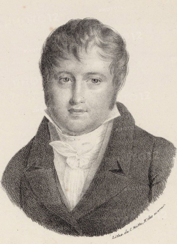 Portrait of the Composer Nicolò Isouard (1775-1818). Creator: Motte, Charles Etienne Pierre (1785-1836).