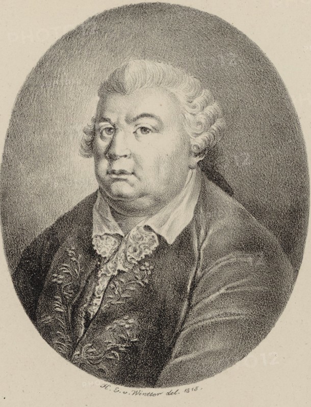 Portrait of the composer Niccolò Jommelli (1714-1774), 1815. Creator: Winter, Heinrich Eduard von (1788-1825).
