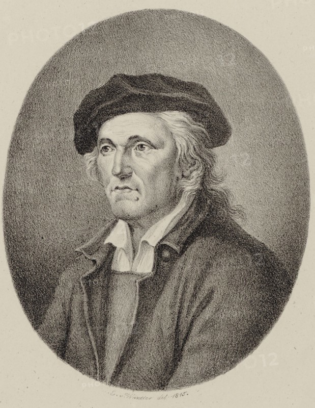 Portrait of the Composer Johann Philipp Kirnberger (1721-1783) , 1815. Creator: Winter, Heinrich Eduard von (1788-1825).