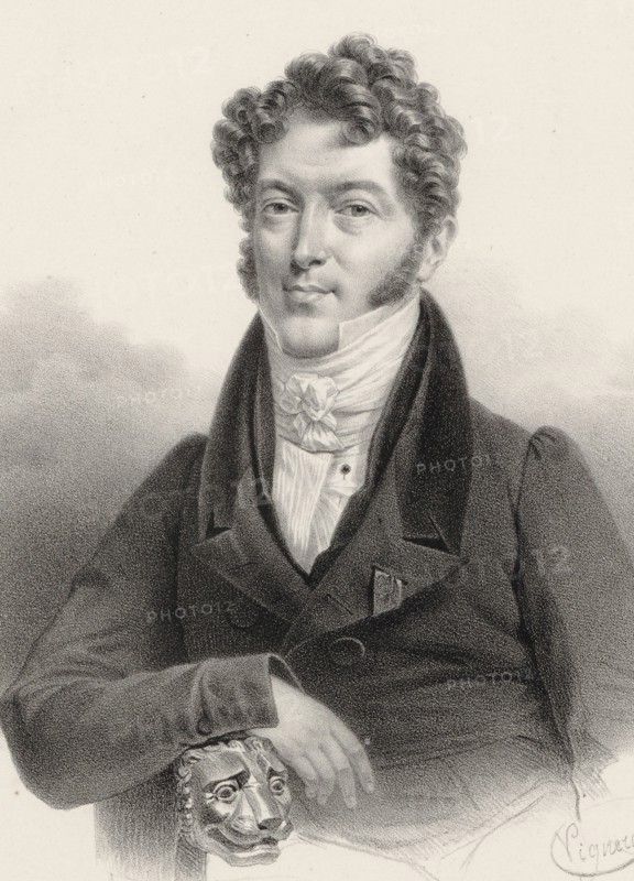 Portrait of the violinist and composer Charles Philippe Lafont (1781-1839). Creator: Constans, Charles (1778-1847).