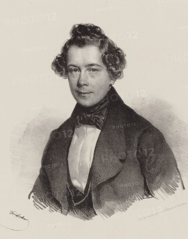 Portrait of the Composer Joseph Lanner (1801-1843) , 1830. Creator: Kriehuber, Josef (1800-1876).
