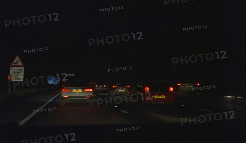 M27 motorway during evening rush-hour 2018. Creator: Unknown.