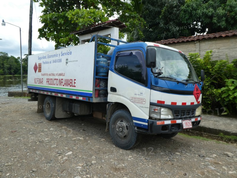 Truck carrying gas cylinders in Costa Rica 2018. Creator: Unknown.