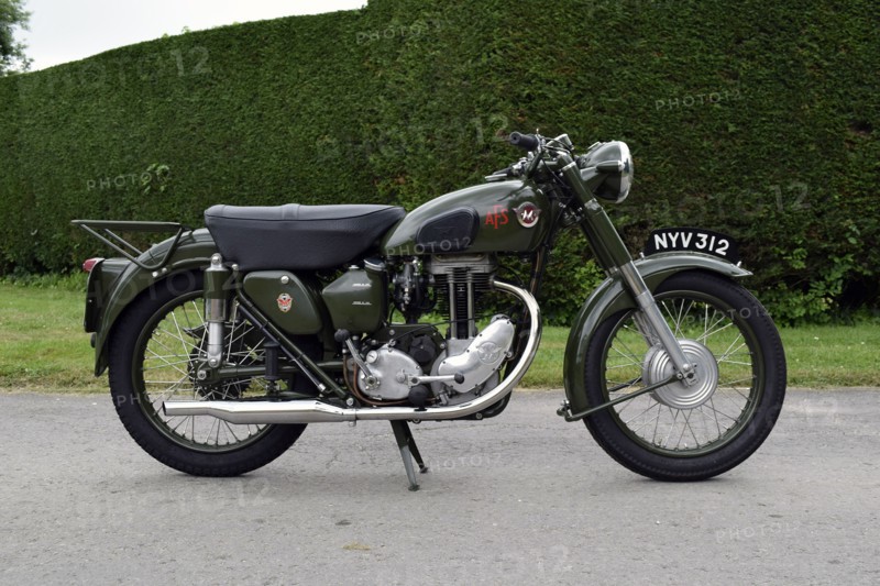1954 Matchless G3 LS Auxiliary Fire Service motorcycle. Creator: Unknown.