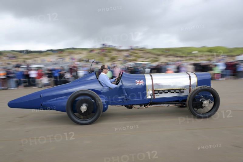 1925 Sunbeam 350 hp driven by Don Wales at Pendine Sands 2015. Creator: Unknown.