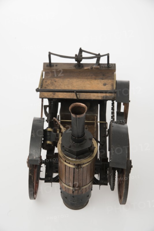 1868 Knight Steam carriage scale model. Creator: Unknown.